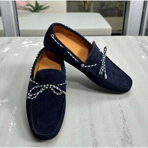 Paul Smith Men's Springfield Navy Soft Suede Leather Loafer Size 9 Slip On New